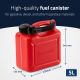 Canistră benzină  plastic roșu-5l